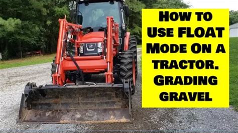 what is float mode on a skid steer|how to use float position.